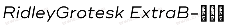 RidleyGrotesk ExtraB字体转换